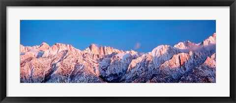 Framed Snow Mt Whitney CA USA Print