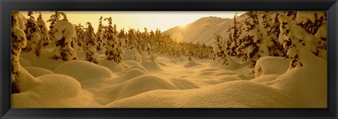 Framed Sunset, Turnagain Pass, Alaska, USA Print