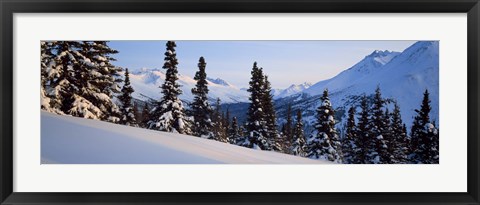 Framed Winter Chugach Mountains AK Print