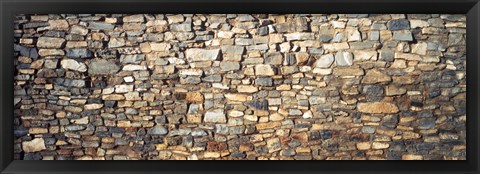 Framed Low angle view of a stone wall, New Mexico, USA Print