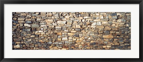 Framed Low angle view of a stone wall, New Mexico, USA Print