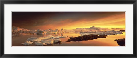 Framed Disko Bay, Greenland Print