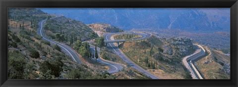 Framed Highway Delphi Greece Print