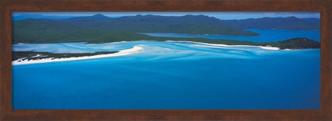 Framed White Heaven Beach Great Barrier Reef Queensland Australia Print