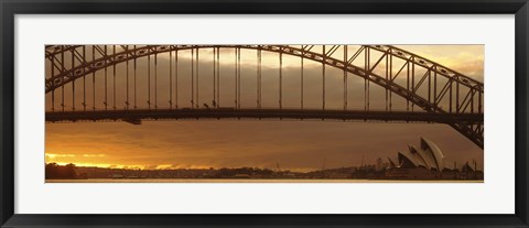 Framed Harbor Bridge Sydney Australia Print