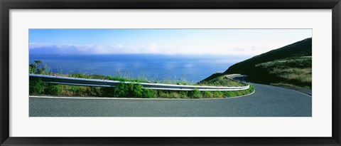 Framed Marin County road, California Print