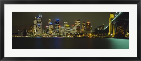 Framed Sydney Harbor Bridge, Australia Print