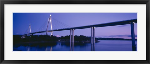 Framed Sunninge Bridge, Uddevalla, Sweden Print