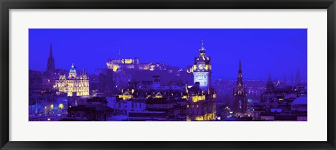 Framed Evening, Royal Castle, Edinburgh, Scotland, United Kingdom Print