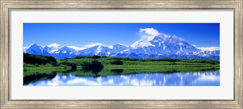 Framed Reflection Pond, Mount McKinley, Denali National Park, Alaska, USA Print