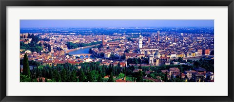 Framed Cityscape, Verona, Italy Print