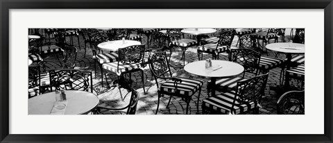 Framed Street Cafe, Frankfurt, Germany Print