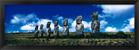 Framed Easter Island Chile Print