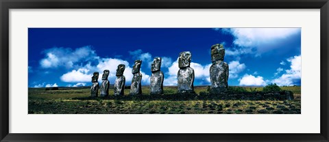 Framed Easter Island Chile Print