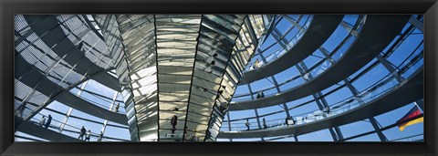 Framed Glass Dome, Reichstag, Berlin, Germany Print