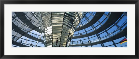 Framed Glass Dome, Reichstag, Berlin, Germany Print