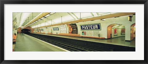 Framed Metro Station, Paris, France Print