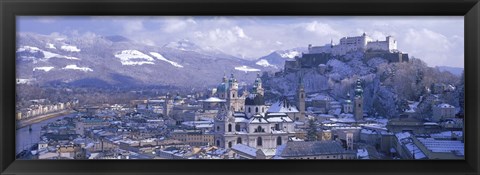 Framed Winter, Salzburg, Austria Print