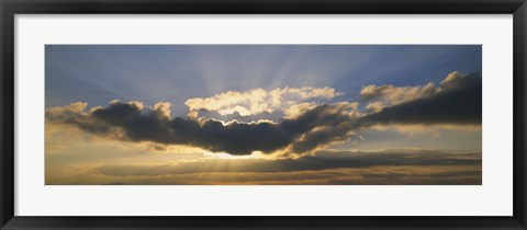 Framed Sun Through the Clouds Print