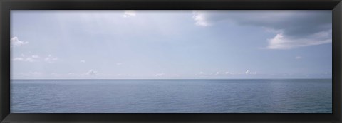 Framed Clouds over the sea, Atlantic Ocean, Bermuda, USA Print