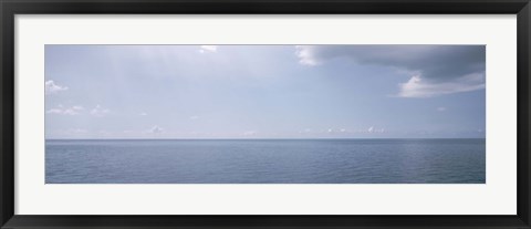 Framed Clouds over the sea, Atlantic Ocean, Bermuda, USA Print