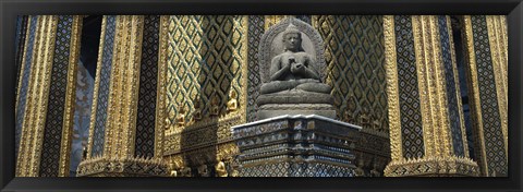 Framed Emerald Buddha, Wat Phra Keo, Bangkok, Thailand Print