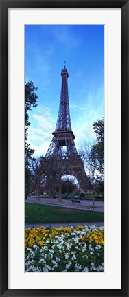 Framed Eiffel Tower Paris France (horizontal) Print