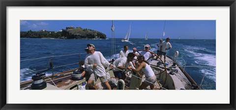 Framed Sailboat, Grenada Print