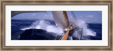 Framed Yacht Race, Caribbean Print