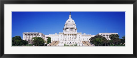 Framed Facade of a government building, Capitol Building, Capitol Hill, Washington DC, USA Print