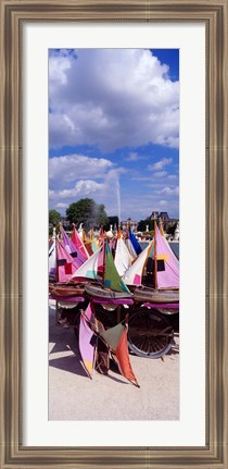 Framed Sailboats Tuilleries Paris France Print