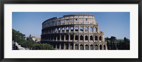 Framed Facade Of The Colosseum, Rome, Italy Print