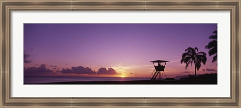 Framed Waimea Bay Oahu HI USA Print