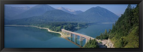 Framed Sylvenstein Lake, Bavaria, Germany Print