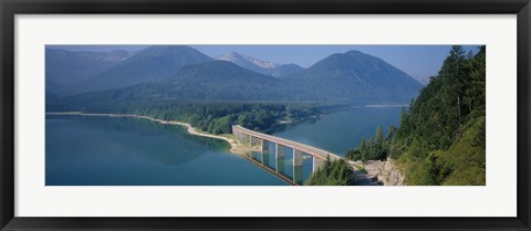 Framed Sylvenstein Lake, Bavaria, Germany Print