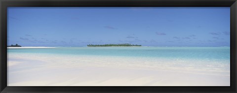 Framed Beach, Cook Islands Print