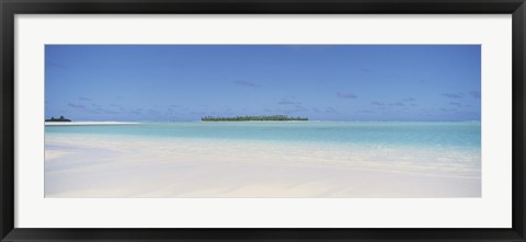 Framed Beach, Cook Islands Print