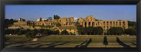 Framed Old ruins of a building, Roman Forum, Rome, Italy Print