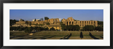 Framed Old ruins of a building, Roman Forum, Rome, Italy Print