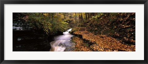 Framed Buttermilk Creek, Ithaca, New York State, USA Print