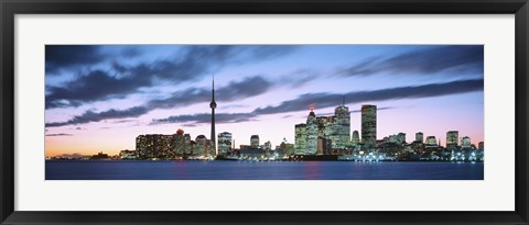 Framed Toronto Skyline from the lake, Ontario Canada Print