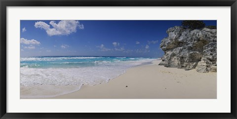 Framed Rock formation on the coast, Cancun, Quintana Roo, Mexico Print