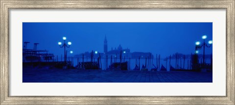 Framed Church of San Giorgio Maggiore with Gondolas Venice Italy Print