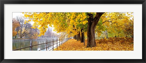 Framed Autumn Scene Munich Germany Print