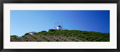 Framed Windmill Obidos Portugal Print