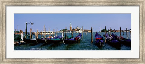 Framed Church of San Giorgio Maggiore and Gondolas Venice Italy Print