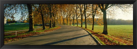 Framed Road at Chateau Chambord France Print