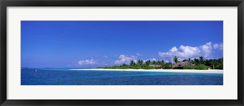 Framed Beach Scene Maldives Print