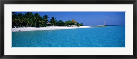 Framed Thulhagiri Island Resort Maldives Print