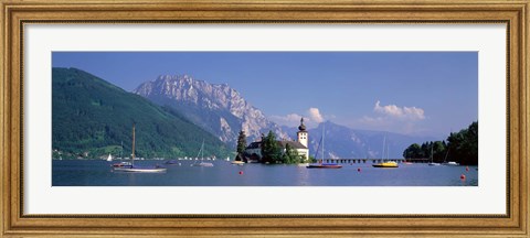 Framed Traunsee Lake Gmunden Austria Print